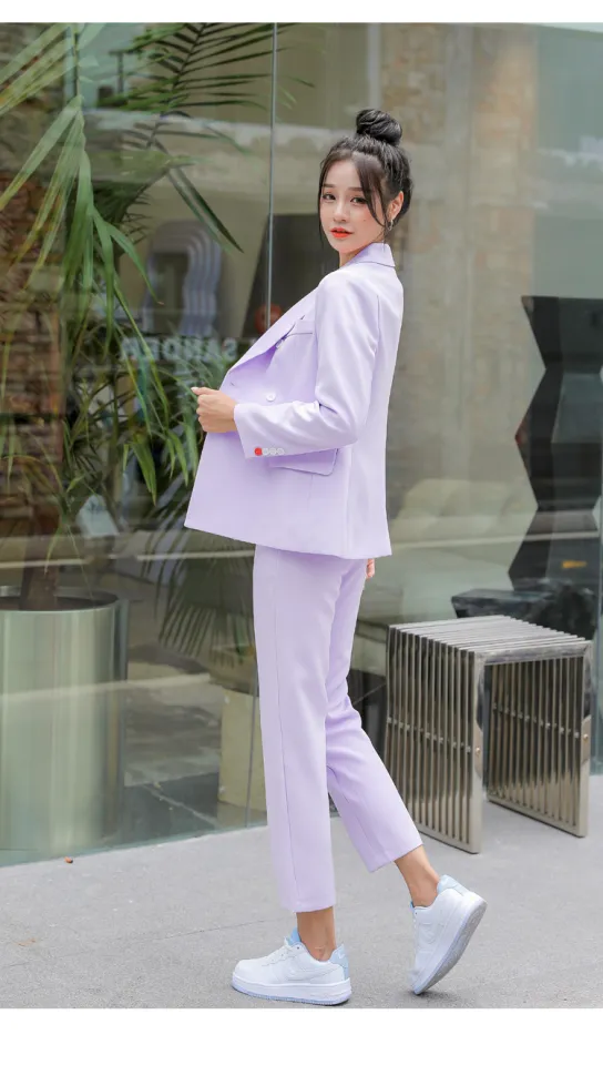 2 PSC Women Korean style Business Jacket fashion slim Suit fit