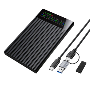 Toolless 2.5 "satas HDD ssds externals bao vây USB 3.2 Gen1 5Gbps tốc độ truyền hiển thị cho sức khỏe đĩa nhiệt độ trackings