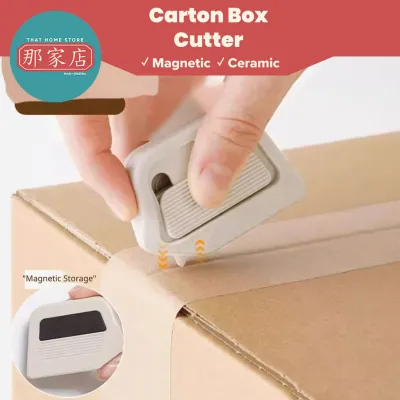 Auto-Retract Ceramic Mini Box Cutter Magnetic Ceramic Box Cutter Retractable Portable Cardboard Opener