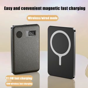 (ccc certified)SG wireless powerbank 22.5W fast charging power bank 20000mAh strong magnetic suction with LED display screen attached for charging