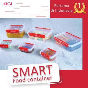 [ASLI] Kigi APS4 Smart Food Container - Wadah Makanan Pintar Dengan Aplikasi (1 Set Isi 4)