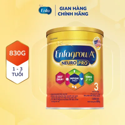 Sữa bột Enfagrow A+ NeuroPro 3 với 2’-FL HMO cho trẻ từ 1–3 tuổi – 830g