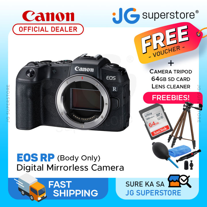 Canon EOS RP Digital 4K UHD Mirrorless Camera (Body Only) with AF MF