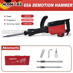 MONAKE Mesin Bobok Demolition Hammer JACK Hammer Bobok Beton Listrik MK65A