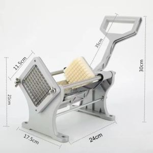FFBH Potato Strip Tool Manual Fry Cutter Vegetable Strip Slicer Aluminum Alloy Shredder Multifunctional Practical Kitchen Gadgets Q8H3K