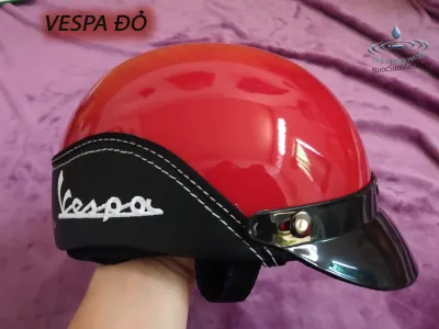 Nón Bảo Hiểm Nửa Đầu (Nam Nữ) - Mũ Bảo Hiểm Nửa Đầu Chất Lượng Viền Da Thời Trang
