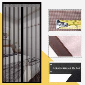 Magnetic Door Screen Simple Anti Mosquito Screen Mesh Door Curtain Household Magnetic Door Net for Flame Retardant Durable Door Net Curtain Magnetic Door Screen Magnetic Mesh Door Curtain