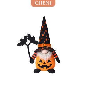 [COD] CHENJ ของตกแต่งคำพังเพยวันฮาโลวีนเครื่องประดับค้างคาวฟักทองทำด้วยมือตุ๊กตาเอลฟ์สไตล์นอร์ดิกสไตล์นอร์ดิกสไตล์สวีเดนน่ารักคำพังเพย