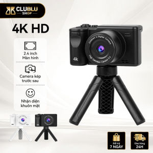CLUBLU Máy Ảnh Q9 Mini 4K Selfie Kép Kèm Tripod Quay Phim HD Zoom 8X Cho Bé Camera Video Digital