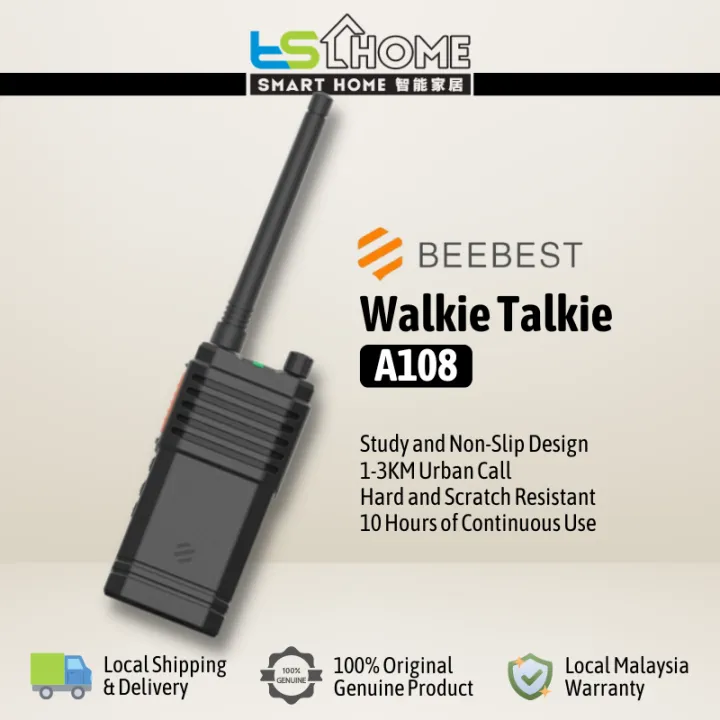 BeeBest Handheld Walkie Talkie 5W 1-5KM Two Way Radio for Outdoor Indoor Building Security Compatible Xiaomi App A208