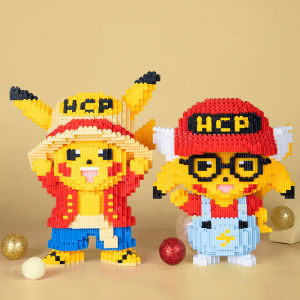 ​5600pcs Pokemon Melody Big Size Cute Cartoon DIY Toys For Girls Building Blocks Home Decor Birthday