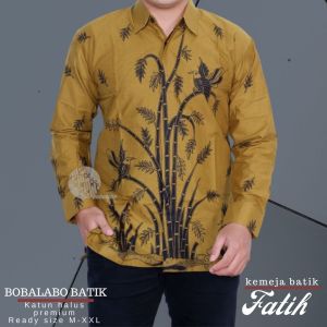 Kemeja Batik Pria Lengan Panjang Lapis Furing | Baju Batik Pria Katun Halus | Hem Cowok Lengan Panjang | Batik Katun Halus Premium Lengan Panjang | Kemeja Cowok Lengan Panjang Fatih