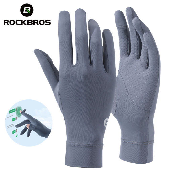 UPF 50+ Summer UV Non-slip Cycling Gloves Sunblock Gloves Driving