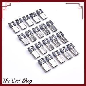 [The Cici Shop] 20 pcs 4 Pin Micro USB Jack USB Plug Male Connector Port Sockect Plug Terminals