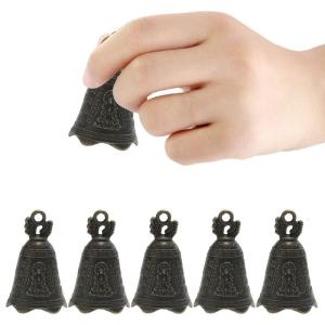 5x Retro Chuông cổ chuông sắt chuông mini-leng keng chuông tự làm chuông gió trang trí mặt dây chuyền phong thủy chuông cho bữa tiệc