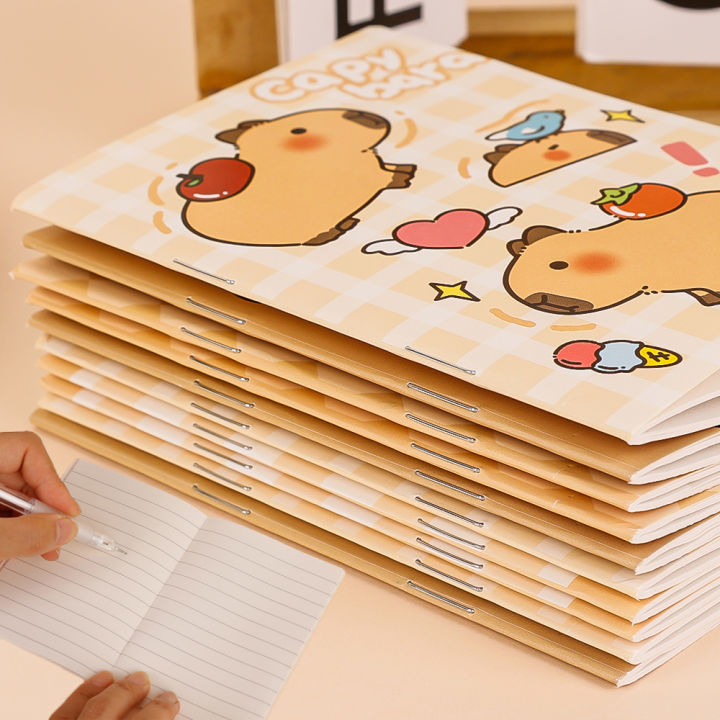 10PCS Cute Capybara A7 Notebook Mini Pocket Notepad Thickened Paper ...