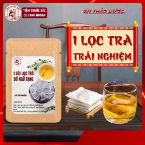 Gói trải nghiệm trà túi lọc Tiêm thuốc bắc Cụ Lang Ngoạn 1 lọc dùng 1 lần 3gram tiện lợi