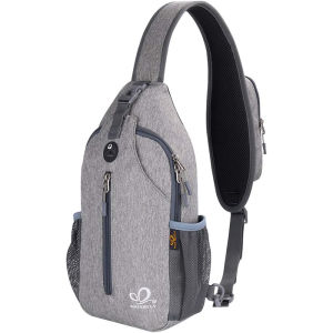 WATERFLY Sling Bag Waterproof Crossbody Backpack shoulder bag Chest Bag For Men Women Running Hiking Fashion Casual Daypack