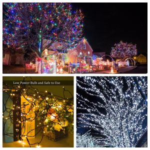 12M/7M/5M Solar Christmas Lights Outdoor Waterproof Solar Lights Wedding Christmas Party Festival Decor Lights