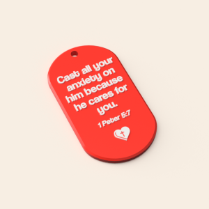 Christian Keychain Bible Verse | Customised 3D Printed Personalised Gift