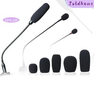 Joldhans 5PCS Foam Earphone Mic Cover Microphone Windscreen Headphone Sponge Black Microphone Dedicated Set Headset Replacement