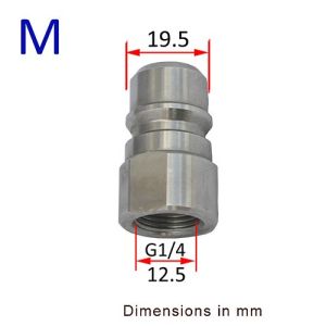 Pressure Washer G-un Lance Ba-yonet Adapter Snow Foam Lance Adapter High Pressure Car Washer Foam G-un Nozzle Connector for Karcher