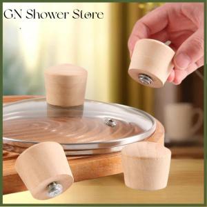 [GN Store] Pot Lid Handle Universal Pot Lid Holding Handle Wood Replaceable Knob Cap Cookware Handgrip Parts Kitchen Accessorie