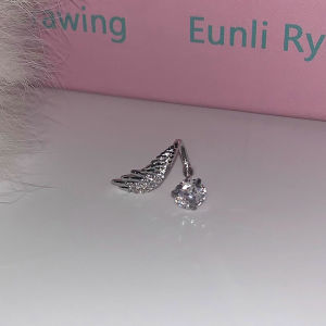 Hmeme 2pcs linh hoạt tinh tế sáng bóng Cánh tai xương móng tay cho phụ nữ thời trang cá nhân Bông tai Trang sức phụ kiện Quà Tặng