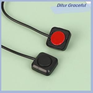 Ditur 1 cái momentary Push Button On Off switch đen nhựa 12V 24V Xe nút báo động DIY Đèn pin bề mặt núi Mini Nút chuyển đổi