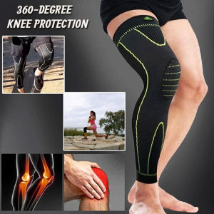 Knitted Nylon Extended Knee Pads For Men And Women Protects Thighs Lower Legs Warm Knee Pads