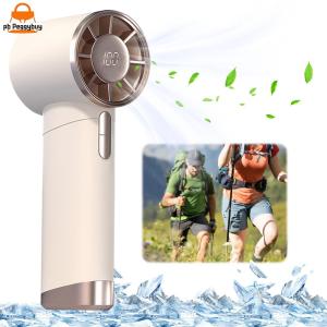 Portable Handheld Turbo Fan Personal Hand Fan 100 Gear Wind Desktop Fan Small Pocket Fan for Outdoor Activities Working