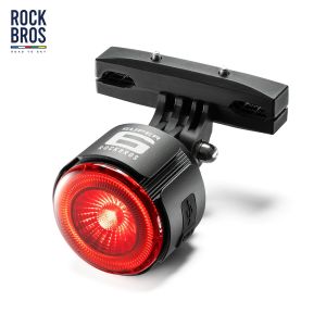 2026 ROCKBROS ROAD TO SKY Bicycle Rear Light Aluminum Alloy shell Taillight With 24 COB Lamp Beads Type-C Smart Brake Sensing Light
