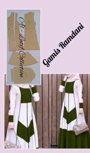 pola instan / pola jiplak GAMIS RAMDANI