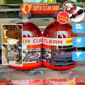 [TẶNG CỌ DETAILING + VÒI XỊT] dung dịch TẨY RỬA XE MÁY KHÔNG CHẠM LỐC MÁY ĐẦU BÒ GẦM MÁY KHOANG MÁY Ô TÔ SUPER CLEAN SIÊU SẠCH