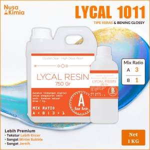 Resin LYCAL 1011 1 KG - Hasil Clear Keras - Resin Art Super Bening - Resin Name tag - Resin Stiker