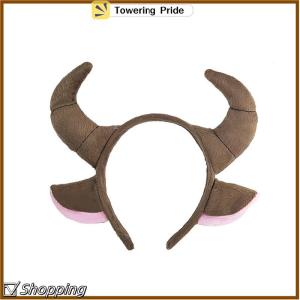 [Towering Pride] Băng Đô Tai sừng sữa bò Sáng Tạo Trang phục hóa trang động vật băng đô băng đô đạo cụ tiệc tùng
