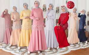(SALE!) Gamis Maxi Pesta Kondangan Lebaran PEPLUM PRINCES TILLE Baju Lebaran Wanita terbaru 2024