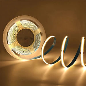 5m 12V 24V COB LED Strip High Density 320 LEDs Warm White Red Blue Yellow Green Flexible Ribbon Linear Light