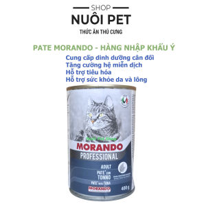 Pate Morando cho mèo lon 400g khẩu Ý Pate cho mèo Morando 400g - Nuôi Pet Shop