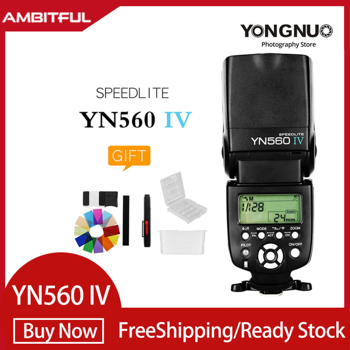 YONGNUO YN560 IV Wireless Flash Speedlite Master Slave Flash Built-in  Trigger System for Canon Nikon Pentax Olympus Fujifilm Lazada PH