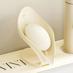 Soap Dish with Drain Soap Holder Easy Cleaning Soap Saver Dry Stop Mushy Soap Tray for Shower Bathroom Kitchen