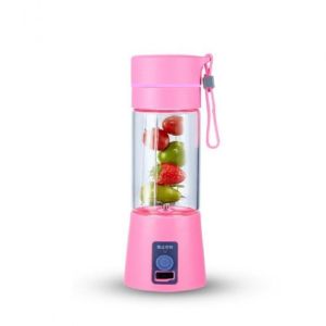 Rechargeable USB Electric Fruit and Vegetable Blender Cup Juicer Extractor 380ml (Pink) JC Elise