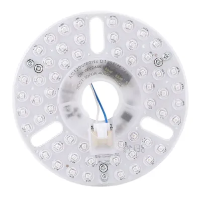 NOBLELUX 5.3 Inch Ceiling Fan LED Light Replacement 3CCT 24W LED Fan Light Board Adjustable Memory Function Ceiling Fan Light Replacement Panel Ceiling Fan Light