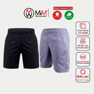 COMBO 2 Quần đùi short gió nam thể thao Họa Tiết Rằn Ri trẻ trung năng động thoáng mát co giãn 4 chiều MRM Manlywear