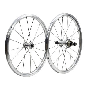SILVEROCK Alloy Wheels 16  1 3/8  349 Rim Brake External 3 Speed for Bro mpton 3sixty Folding Bike Custom Bicycle Wheelset