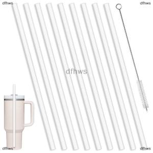 [COD] dfhws 6 Pack Replacement Straws Compatible Stanley 40oz Tumbler Plastic Clear Reusable For Travel Tumbler Ice Cup Straw Set