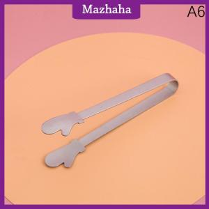 Mazhaha คลิปหนีบอาหารขนาดเล็กทำจากสแตนเลสสำหรับคีบน้ำแข็งก้อนน้ำตาลน่ารักใช้ตกแต่งขนมอบเค้กขนมหวาน