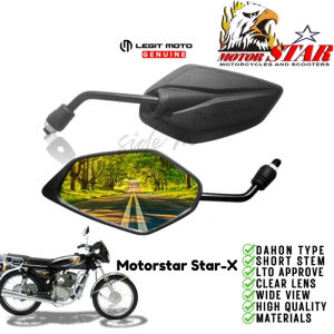 Motorstar Star X 125 II LEGITMOTO SIDE MIRROR SHORT STEM CLEAR AND NON-GRADED LENS (DAHON TYPE) 7440