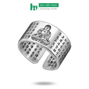 Nhẫn Nam Phật Bản Mệnh A Di đà - Tuổi Tuất Hợi NA543-TH Bạc Hiểu Minh