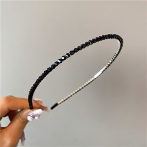 F4 Bando Impor Rhinestone Korea dengan Aksen Kristal Permata Korean Wedding Crystal Headband BOP002